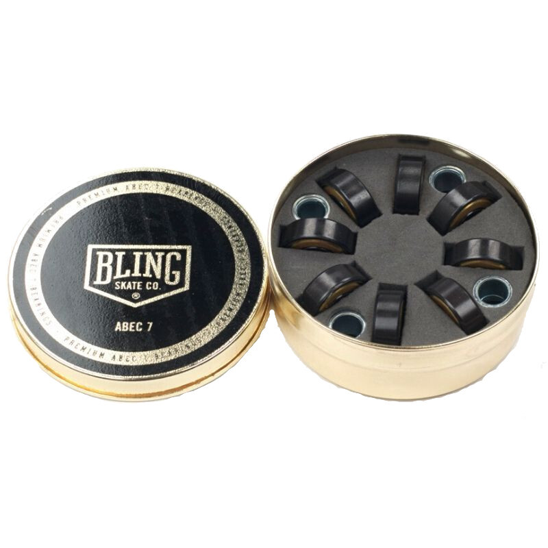 Cal 7 ABEC 7 Skateboard Bearings – 2 Sets (16 Bearings Total) In Blue