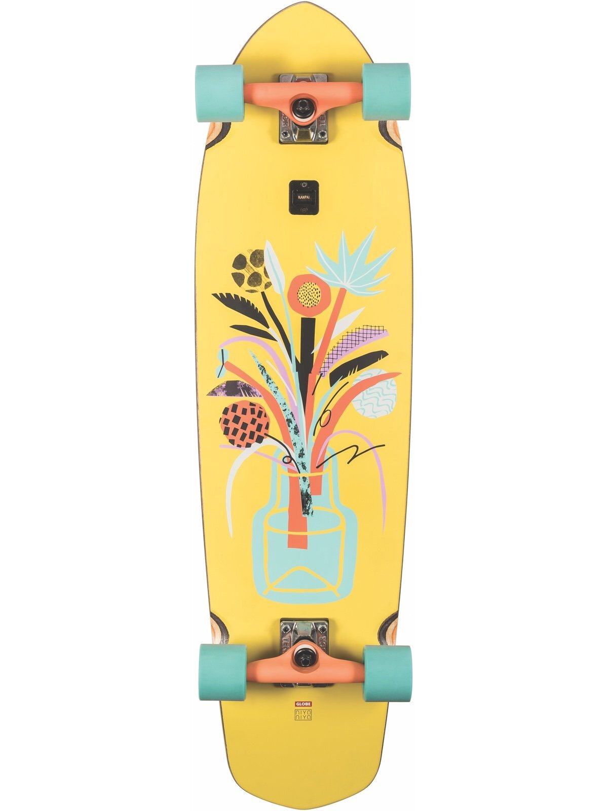 Skateboard Globe Blazer XL 36 Noir Orange - Cruiser Longboard Neuf