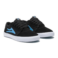 Lakai Griffin Black/Cyan Kids Skate Shoes US 4
