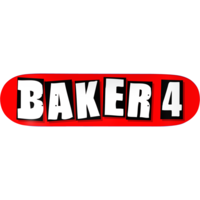 Baker 4 Skateboard Deck 8.0