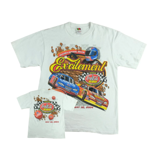 Vintage Coca Cola 600 Tee Medium