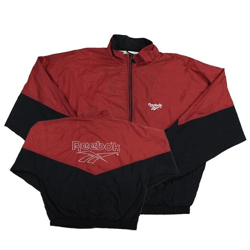 Vintage Reebok Jacket Maroon/Black L