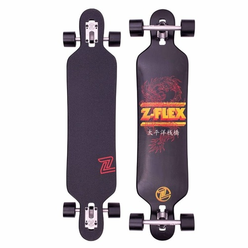 Z Flex Dragon Drop Through Skateboard 41"
