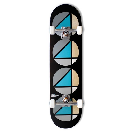 4 Skateboards Complete Black 8.25"