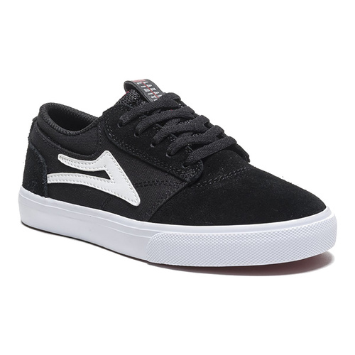 Lakai Griffin Kids Skate Shoes Black/White