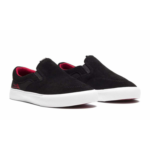 Lakai Owen Kids Skate Shoes Black/Red