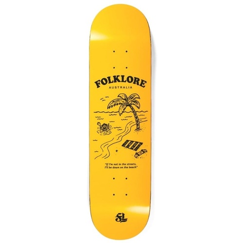 Folklore Beach Orange Deck 8.25"