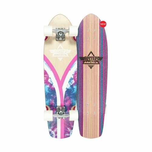 Dusters Flashback Tie Dye Cruiser Pink/Blue 31"