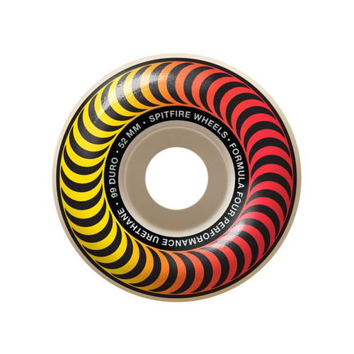 Spitfire Formula Four Classic 99 Duro Wheels Red/Yellow Fade 52mm