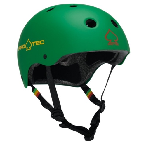 Pro-Tec Classic Skate Helmet Matte Rasta Green