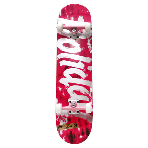 Holiday Tie Die Pink 7.75" Skateboard Complete