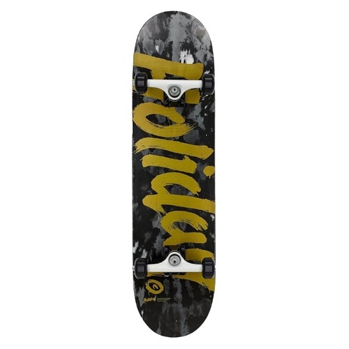 Holiday Tie Die Black 7.75" Complete Skateboard