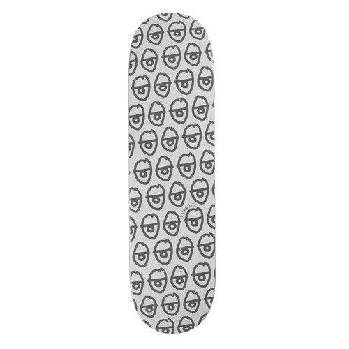 Krooked PewPils Grey Skateboard Deck 8.25"