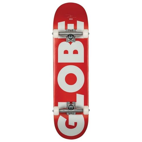 Globe G0 White Fubar Trick Skateboard 8.25"