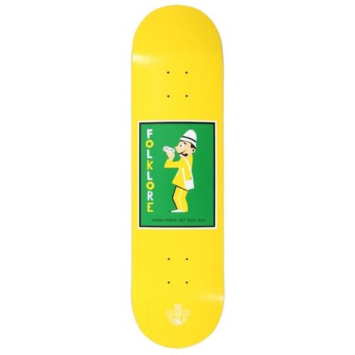 Folklore Skateboards Mailman Deck 8.5" Y/G