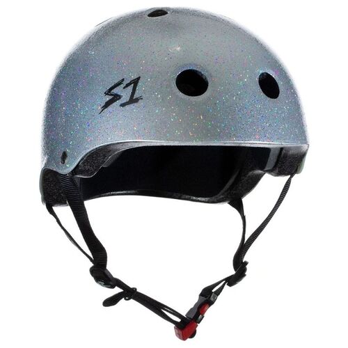 S One Mini Lifer Glitter Silver Helmet