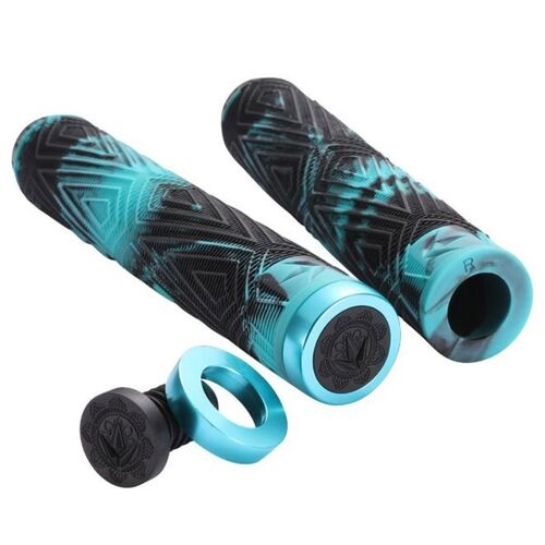 Envy Scooter Hand Grips Scott - Black/Teal