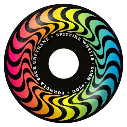 Spitfire F4 Trippy Swirl Black Radials 53mm 99a