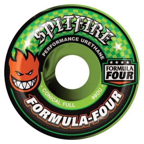 Spitfire F4 Conical Full Swirl GRN/BLK 53mm 99a