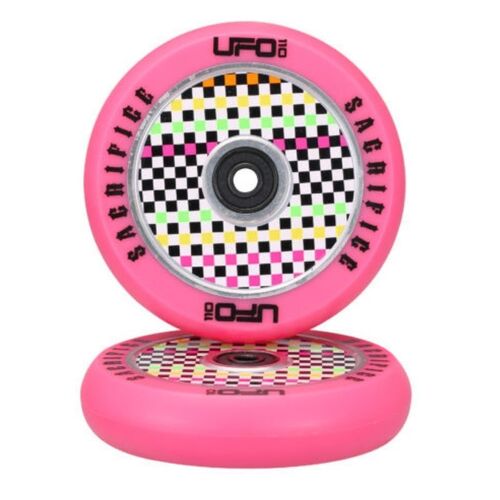 Sacrifice Scooters Ufo Wheels Polka Dot Pink