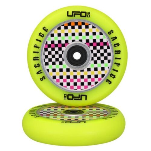 Sacrifice Scooters Ufo Wheels Polka Dot Yellow