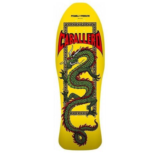 Powell Peralta Caballero Dragon Yellow Reissue Deck 10"