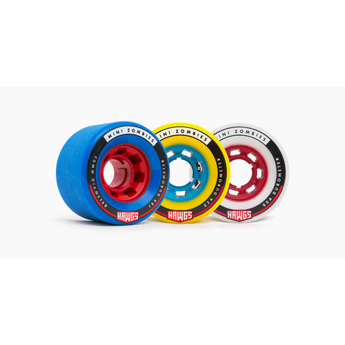 Hawgs Mini Zombie White/Red 70mm 80a