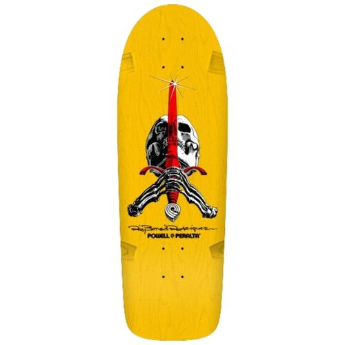 Powell Peralta Skull and Sword OG Yellow Deck 10.0"