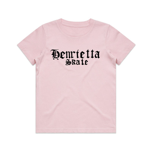 Henrietta Skate Kids Logo Tee Pink