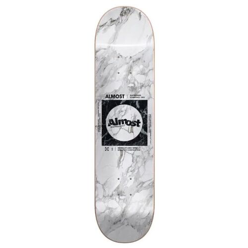 Almost White Minimalist Marble Deck 8.5"