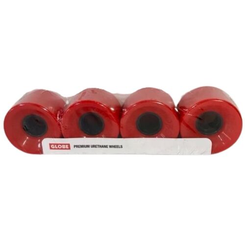 Globe Icon Conical Skateboard Wheels Red 62mm