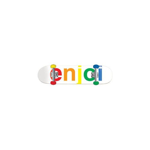 Enjoi Spectrum Logo Complete White 7.75