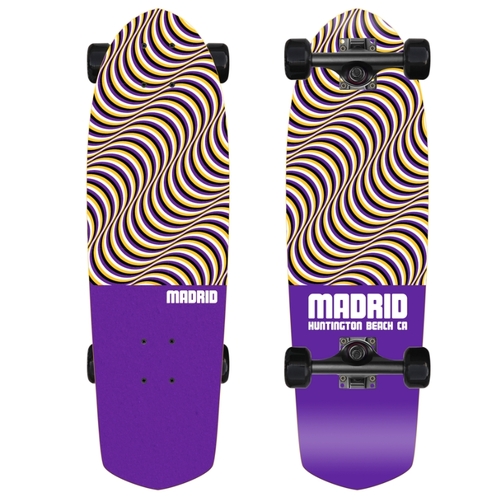 Madrid Cruiser Skateboard Illusion Purple 28.5