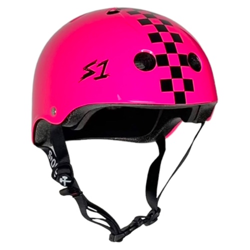 S One Lifer Bright Pink Checker