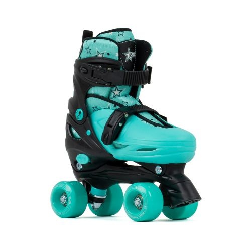 SFR Nebula Adjustable Quad Rollerskate Black & Green