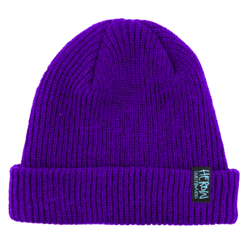 Herion Skateboards Script Cuff Beanie Purple