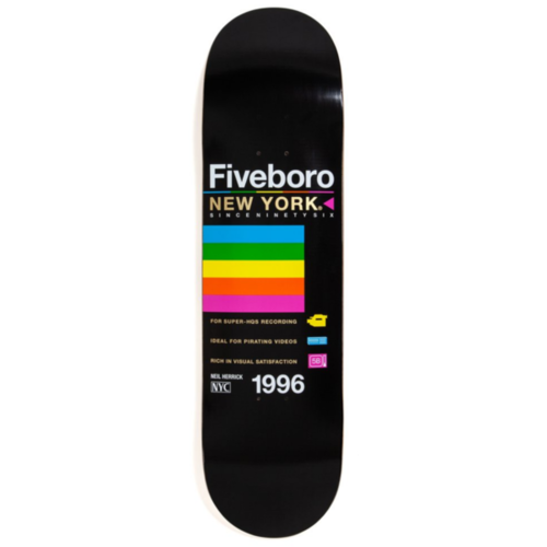 5 Boro NYC skateboard Deck VHS III Herrick 8.25