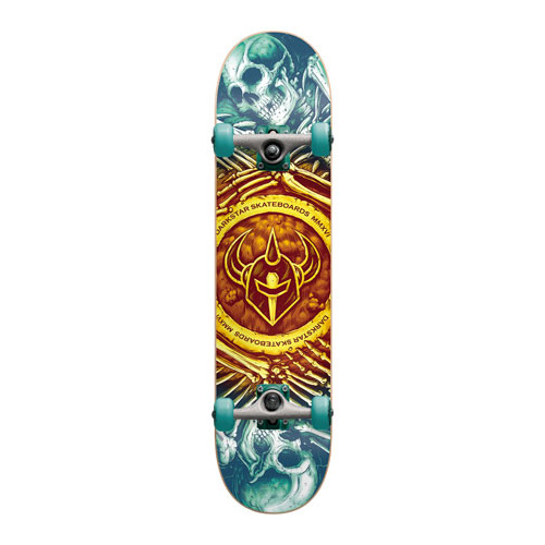 Darkstar Remains Skateboard Gold Blue