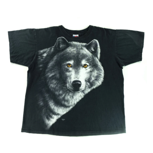 Vintage Wolf Tee X Large Black