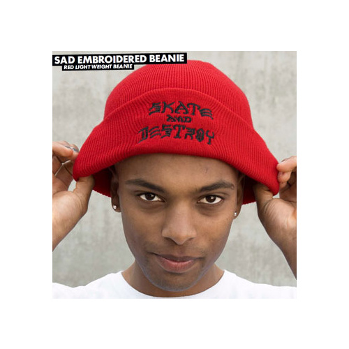 Thrasher Sad Embroidered Beanie