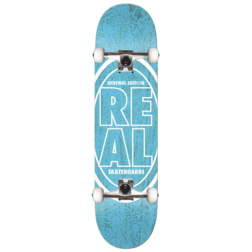 Real Floral Stacked Skateboard Red 8.25