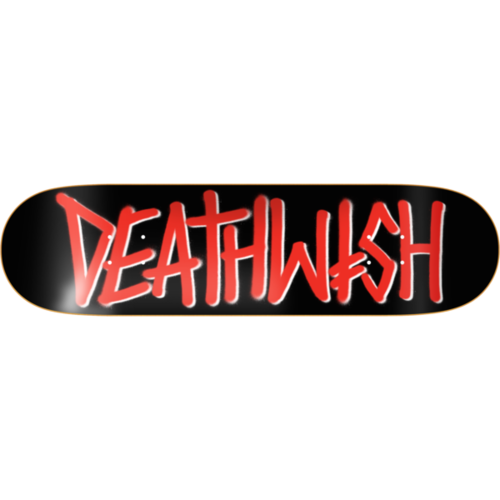 Deathwish Logo Deck Black/Red 8.25