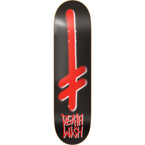 Deathwish Logo Spray Deck Black/Red 8.5